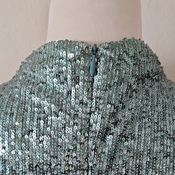 Jigsaw Green Sequin Halter Dress - Picture 7 of 11